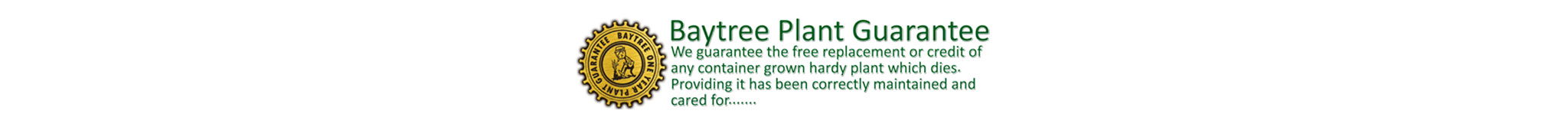 Baytree Plant Guarantee